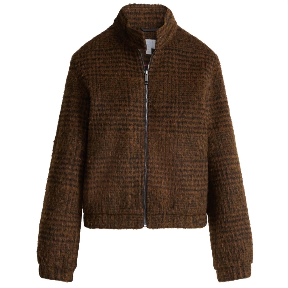 Women’s Faux Wool Bomber Jacket Size S